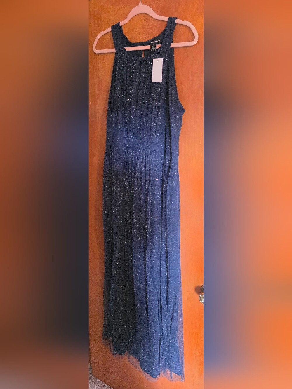 NEW Navy Sparkle Maxi Dress - Sleeveless Dress